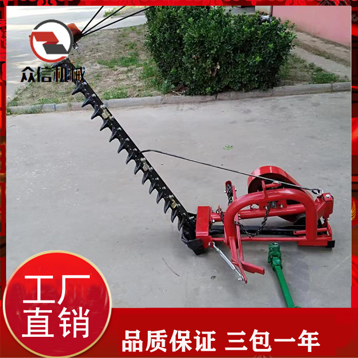 苜蓿收割机四轮拖拉机带后悬挂圆管 牧草果园往复式割草机