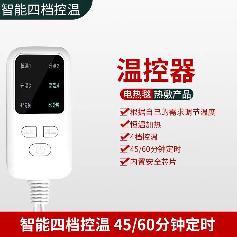 Electric blanket intelligent temperature controller electric heating products temperature controller salt bag hot pack temperature control switch