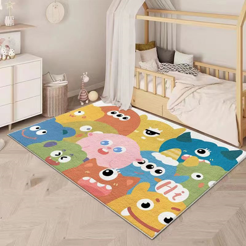 Dibujos animados lindo cachemir-como alfombra Bay Window Mat sala de estar sofá mesa de café Mat hogar dormitorio de los niños cama completa Manta