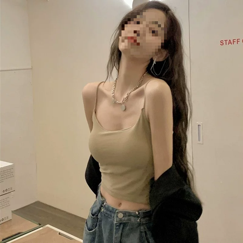 Топ с чашечками, летний sexy короткий бюстгальтер, облегающий, тонкий