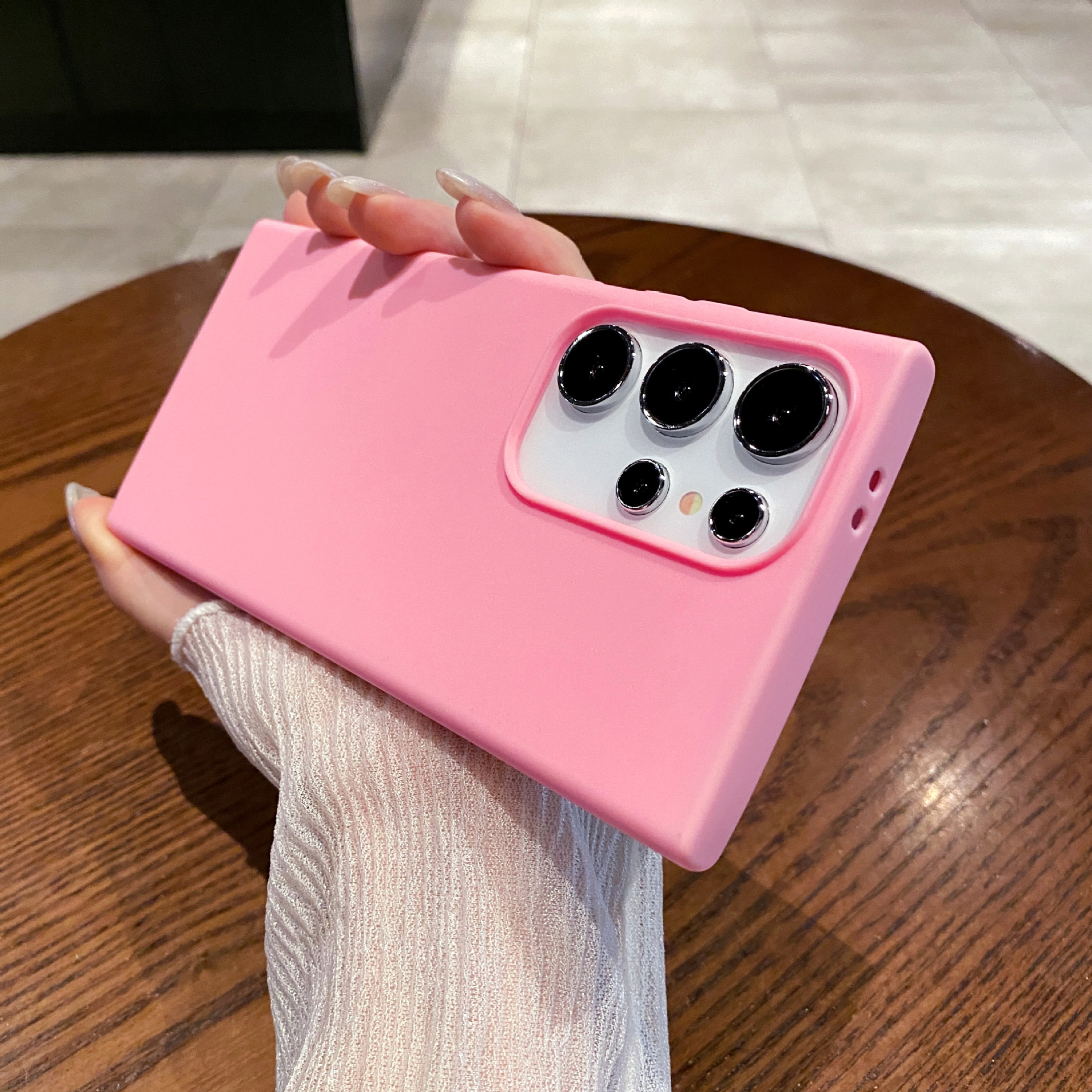 Aplicable Samsung S24ultra funda para teléfono móvil Tpu esmerilado todo incluido S25 funda protectora de caramelo A54A16 funda de silicona