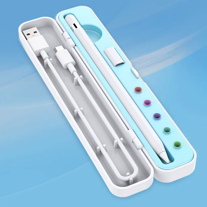 Хранение коробка (для Apple Pencil) — совместимо с 1-й и 2-й генерацией, держатель наконечника и компактный футляр