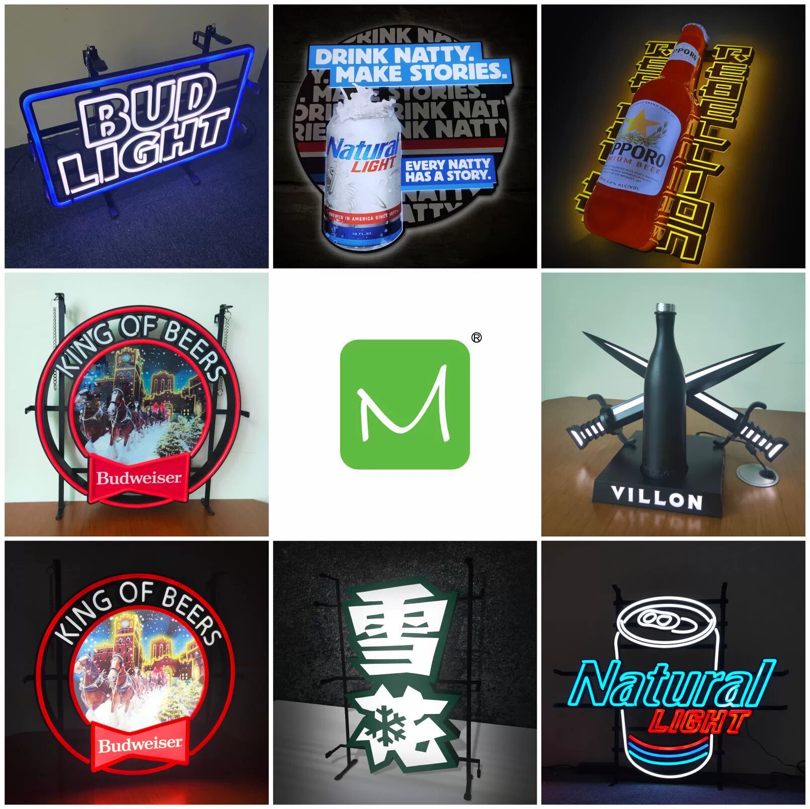 货架展示柜展示架门头招牌led发光字灯箱软装展示道