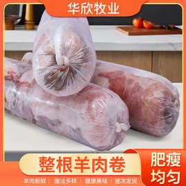 精品羊肉卷新鲜原切冷冻羊肉片火锅食材清真纯羊肉卷5斤/卷装批发