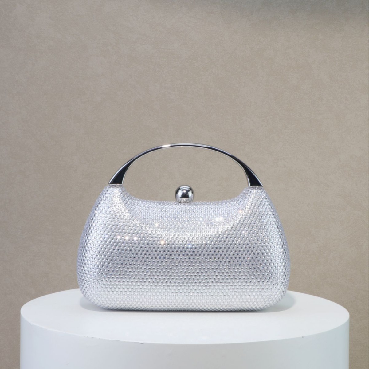 2026 New European and American Cross-Border Handbag with Rhinestone Embellishments, Single-Shoulder Crossbody Fashionable and Unique Evening Bag for Ladies