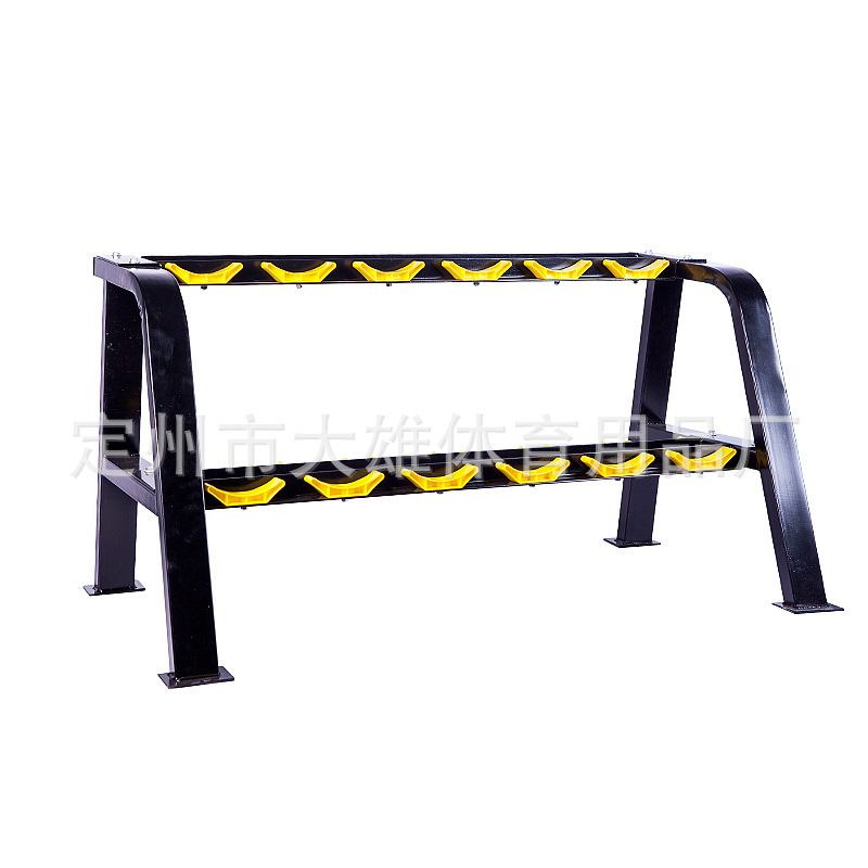 Mancuerna rack espesado tubo de acero Barbell rack hogar comercial equipo de fitness de doble capa hervidor campana rack mancuerna en forma de rack