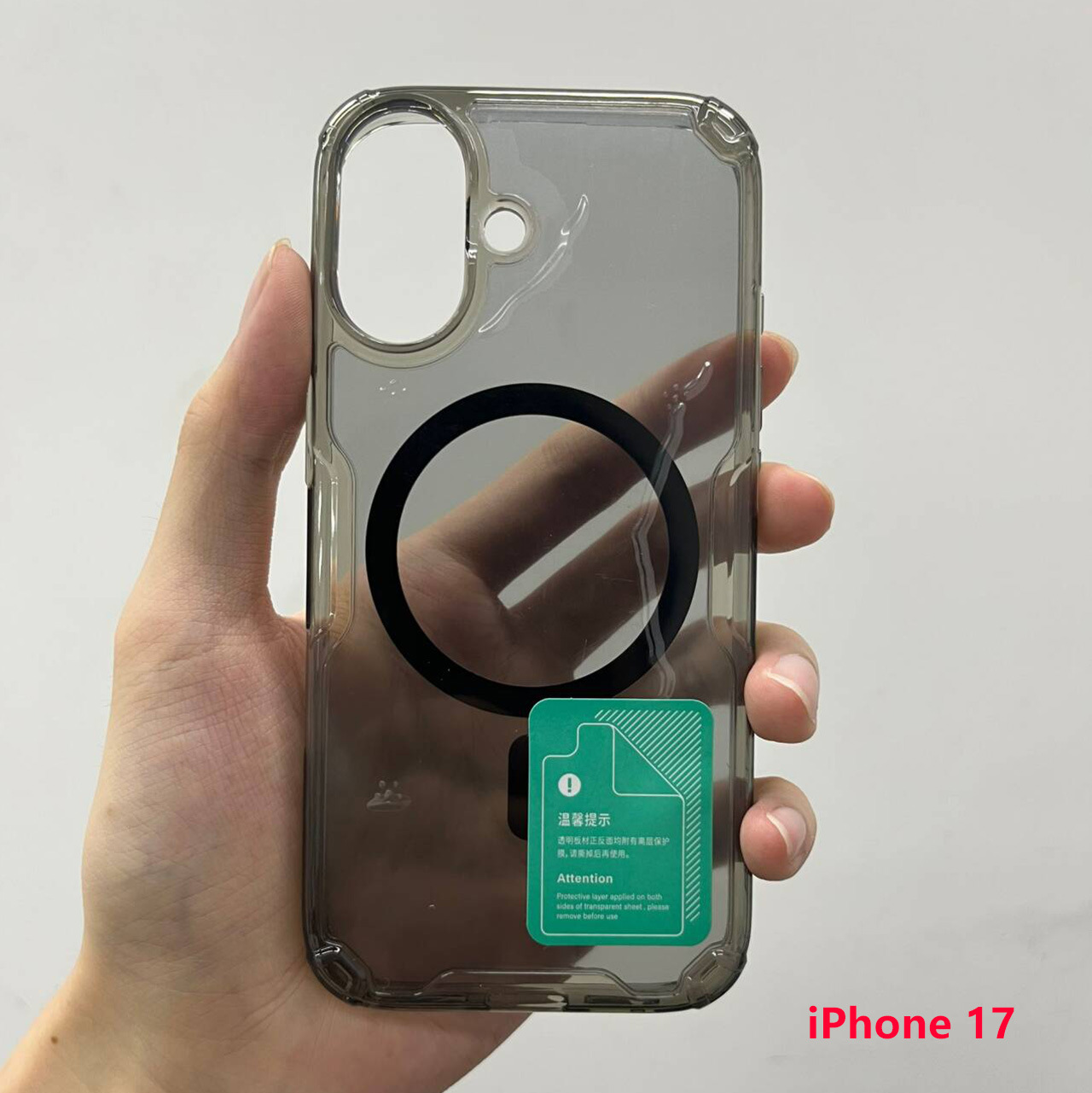 Apple IPHONE17 đen trong suốt