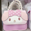 Hello kitty, children's bag for princess, handheld shoulder bag, small bag, doll, cute wallet girl's with bow