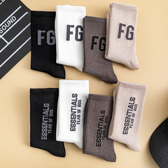FEAR OF GOD FOG复线ESSENTIALS袜子男女中长筒富贵高街潮牌棉袜