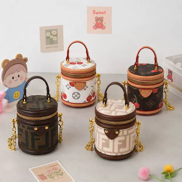 French-Style Light Luxury Handbag, Mini Retro Bucket Bag, Niche High-End Casual Shoulder Crossbody Bag for Women