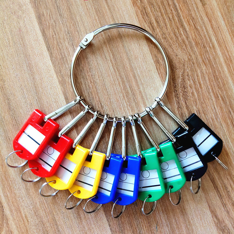 Creative Rental Landlord Keychain Ring Chain Disc Can Be Labeled and Numbered for Storage and Management Artifact Disc