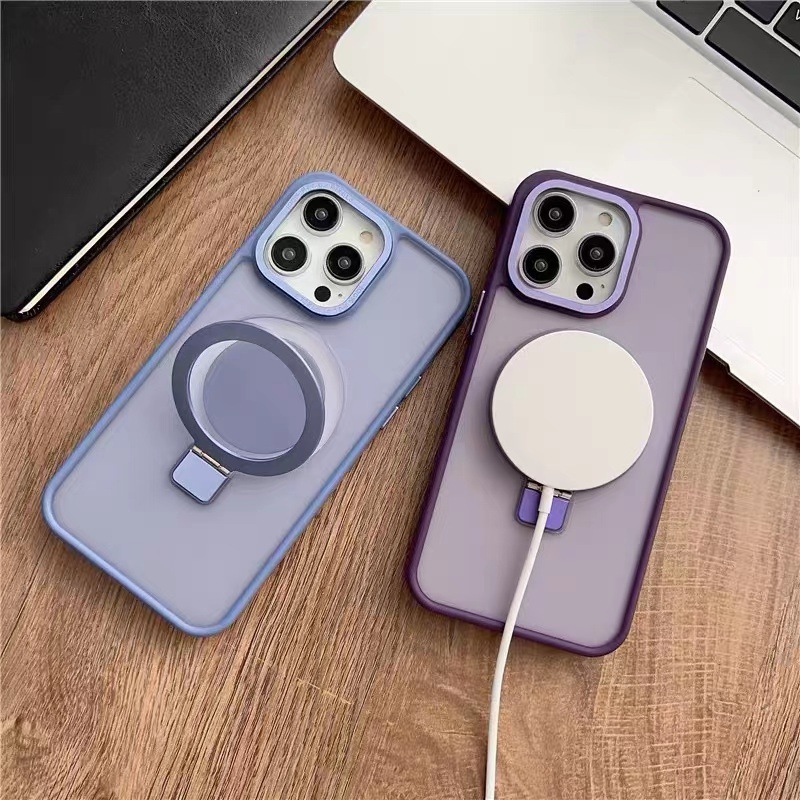 Magnetic Matte Phone Case For Iphone 15 Pro 14 And 13 Magsafe_voghion.com