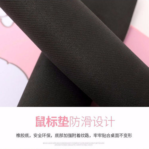 Cute cat oversized mouse pad for girls office study game computer keyboard high-looking desktop desk pad