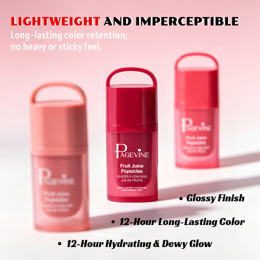 Cross-border PAGE VINE Jugo labial miel de bloqueo de color acuoso esmalte labial duradero sin tazas blanqueador labial gloss Amazon