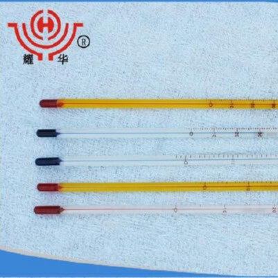 厂家长期供应外销普通玻璃温度计 0-200℃检测合格红水玻璃