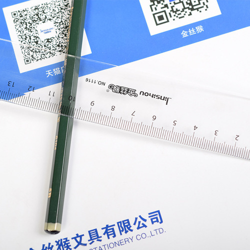 Golden monkey ruler 15 20 30 40 50cm transparent plastic drawing ruler student stationery wholesale