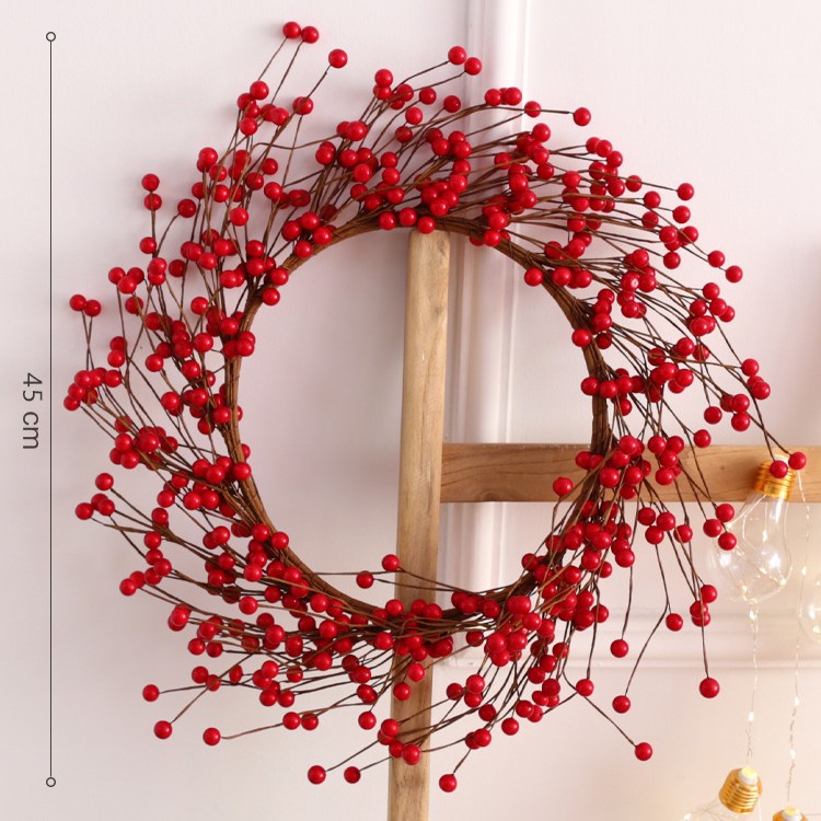 Estación independiente explosión guirlanda de Navidad decoración mini guirlanda de caña puerta colgante decoración DIY colgante pequeño