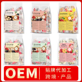 跨境产品 人参五宝茶菊花决明子茶人参六宝茶十宝茶八宝茶非内销