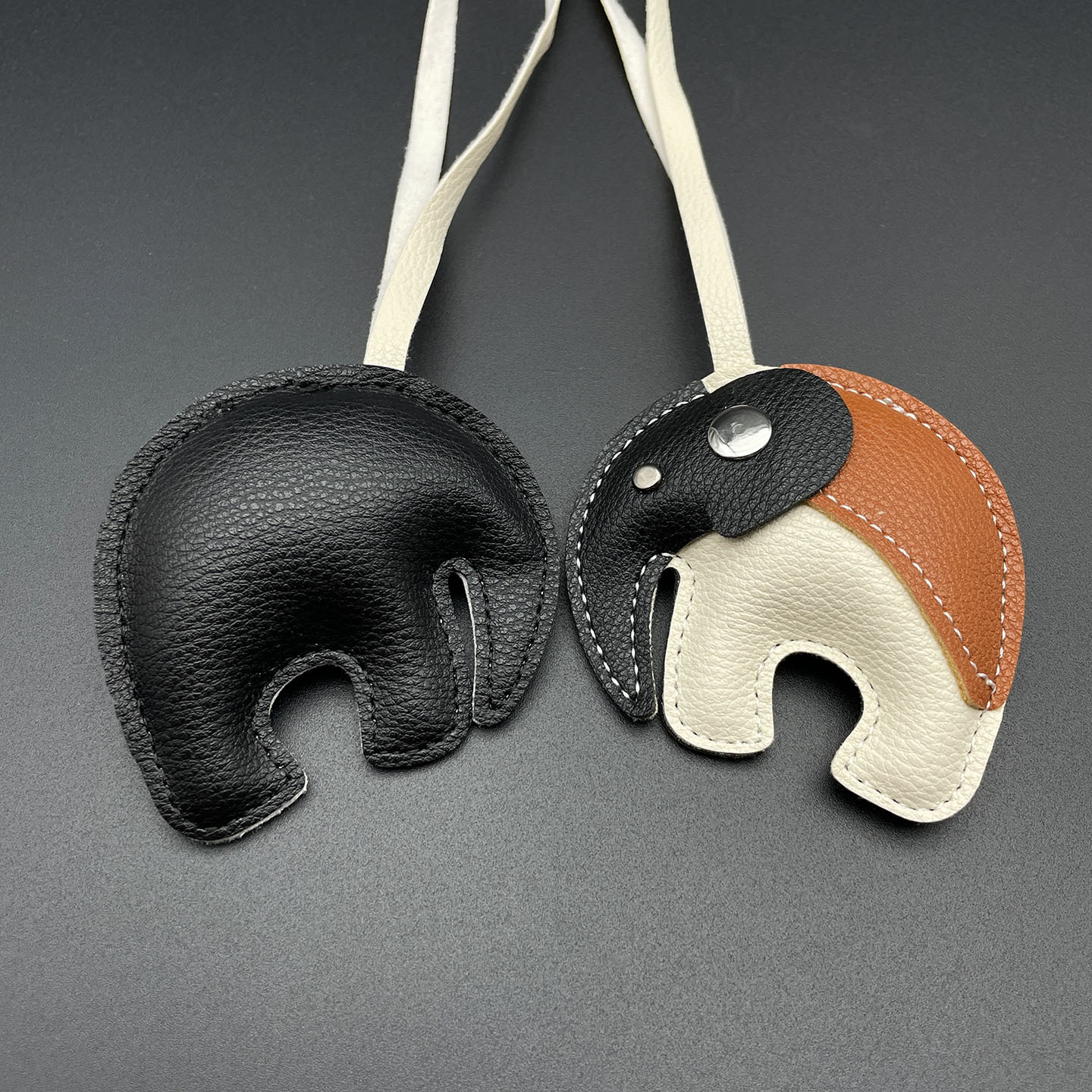 Nuevo empalme elefante cordón de piel de oveja bolsos colgantes llaveros colgantes de automóviles lindos universales caja de teléfono móvil pequeño regalo image 9