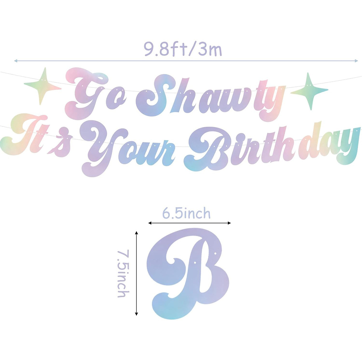 Banderas de fiesta, fiestas de cumpleaños, pares de pancartas, plata colorida, despedida de soltero, fiesta, boda, nuevo banderín transfronterizo