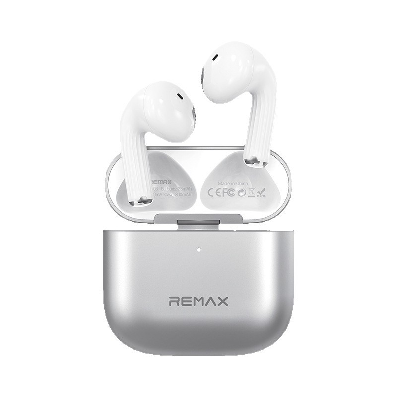 Remax锌合金真无线蓝牙耳机TWS半入耳式金属耳机蓝牙6.0低延迟|undefined