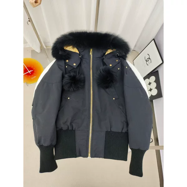 High Version Small Scissors down Jacket 03 Women's Slim Short Fox Fur Collar Gold Label Moose Downjarket