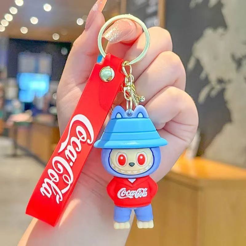 新しい漫画コーララブキーホルダーキーホルダー車の絶妙な人形かわいいバッグペンダントギフト|undefined
