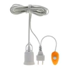 4 meter hanging E27 lamp holder without lamp - national standard flat plug