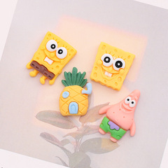 Manufacturer pineapple SpongeBob SquarePants Patrick Star phone case resin accessories material children water cup sticker sticker sheet