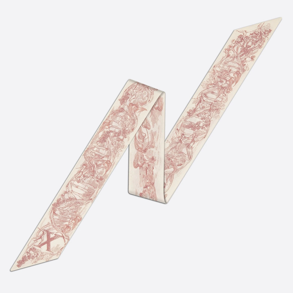 20g Weight Silk Scarf Classification Daily Occasion Silk Material Letter Pattern All Seasons Season Women'S Gender Printing Design Fashion Style Women's Fashion Letter Silk Printing Silk Scarves 28