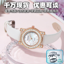 基础款专拍新款学生手表女批发高颜值跨境外贸镶钻轻奢小众七彩贝