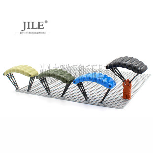MOC third -party accessories Military people eat chicken parachute airdrop assembly toy accessories Jedi survival