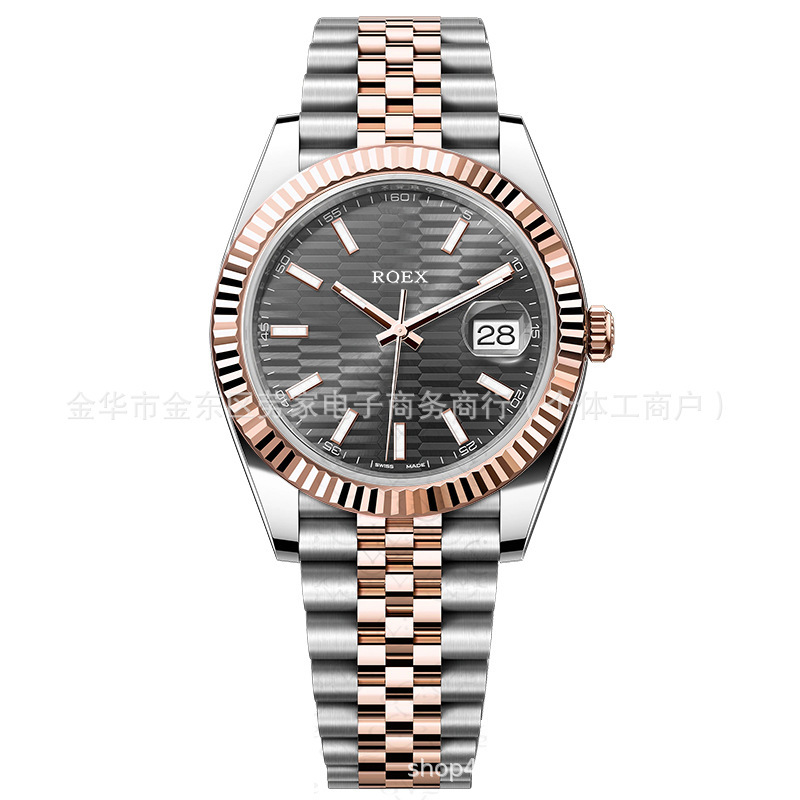 Lao Jia men's log type automatic mechanical oyster steel belt men's diamond sapphire single calendar couple standard waterproof women