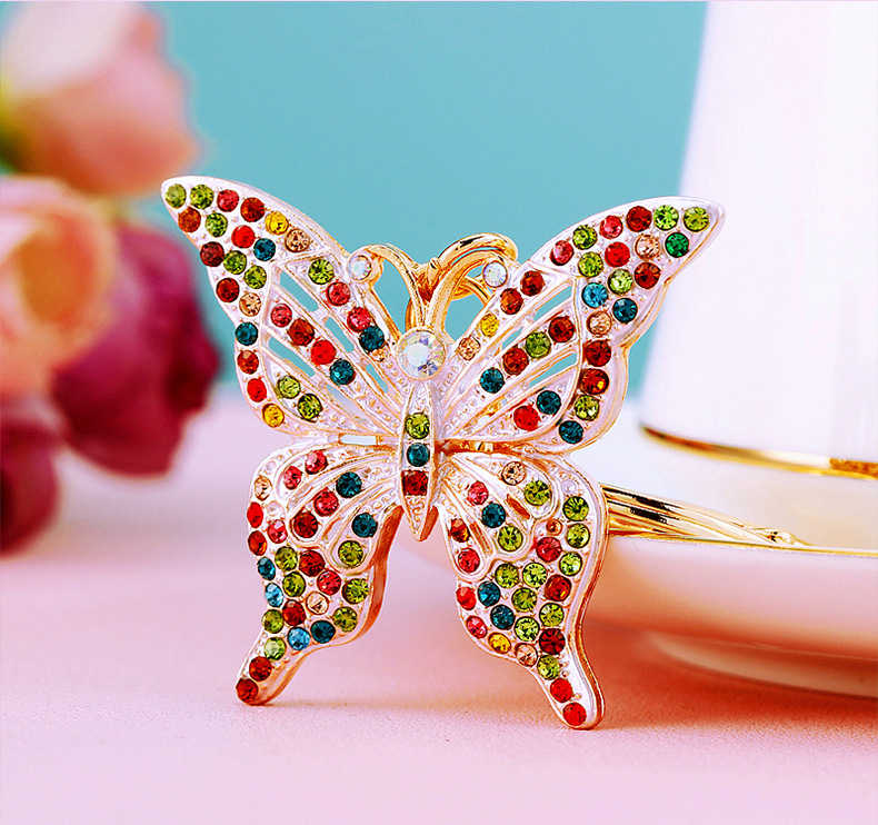Cute Butterfly Metal Women's Keychain display picture 7