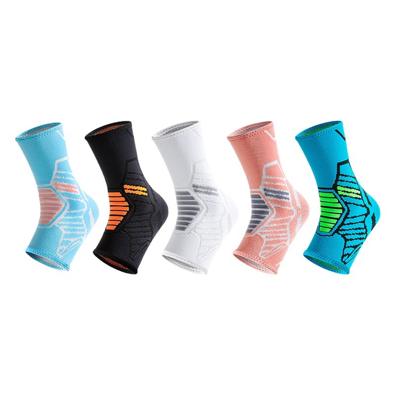 Nylon de punto al aire libre corriendo danza tobillo soporte transpirable compresión elástica baloncesto fitness protección deportes tobillo soporte