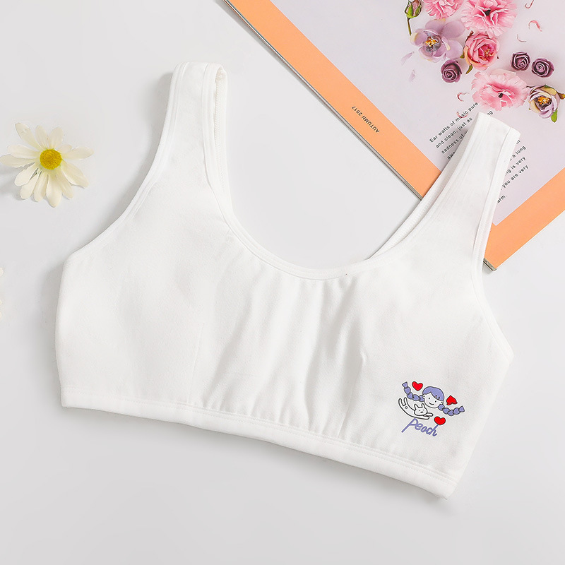 Girl's bra vest student children's underwear youth development period High School junior high school students older children's bra comfortable summer