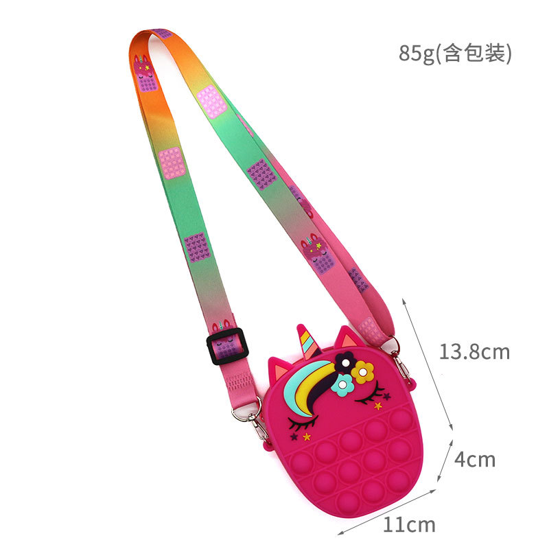 Ratón asesino Pioneer hombro bolsa de prensa lindo mensajero bolsa niños bebé cintura bolsa moda bolsa de silicona