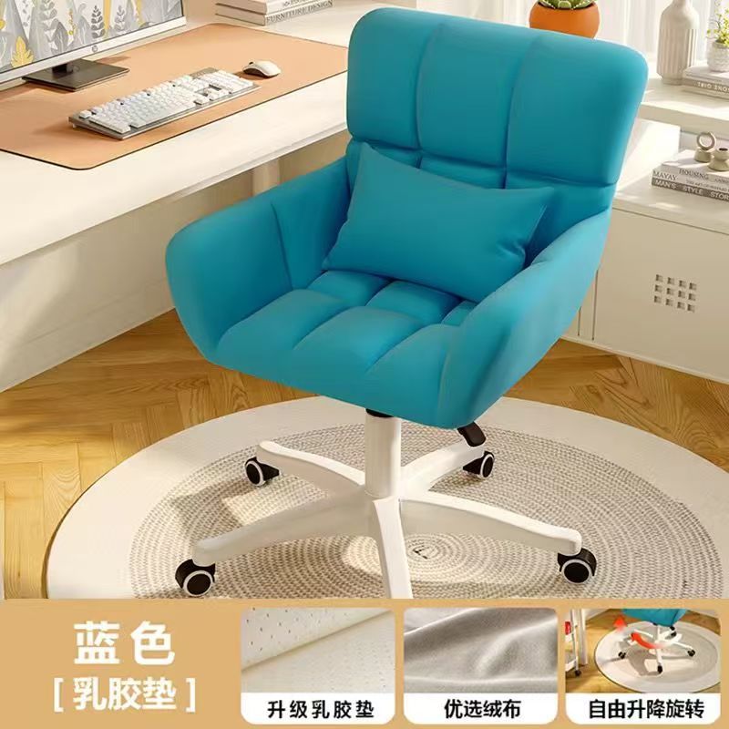 silla de computadora confortable para sentarse silla de dormitorio de niñas silla de maquillaje silla de escritorio con respaldo en el hogar silla de estudio dormitorio de estudiantes universitarios