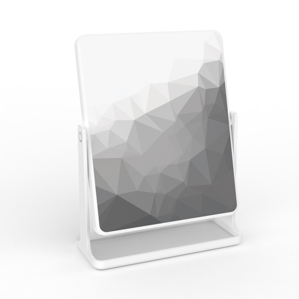 Espejo de maquillaje de impresión espejo vestidor de escritorio dormitorio en casa Nordic giratorio simple espejo cuadrado