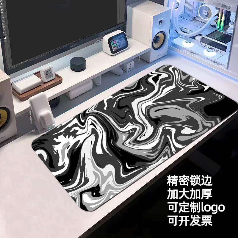 クロスボーダー熱図線流体マウスパッド抽象波紋滑り止め大テーブルパッドゲームキーボードパッド超厚|undefined