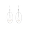 Earrings from pearl, fashionable accessory, wholesale, Korean style, simple and elegant design, fitted