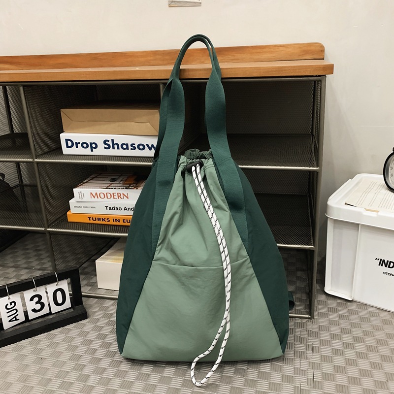 Lightweight drawstring multi-purpose backpack, new spring/summer 2025 style, large capacity sports bag, relaxed fit, bucket bag.