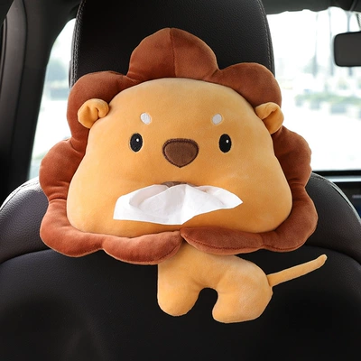 Cartoon car tissue box rear Car tissue box/set - pineapple-sauce-lion