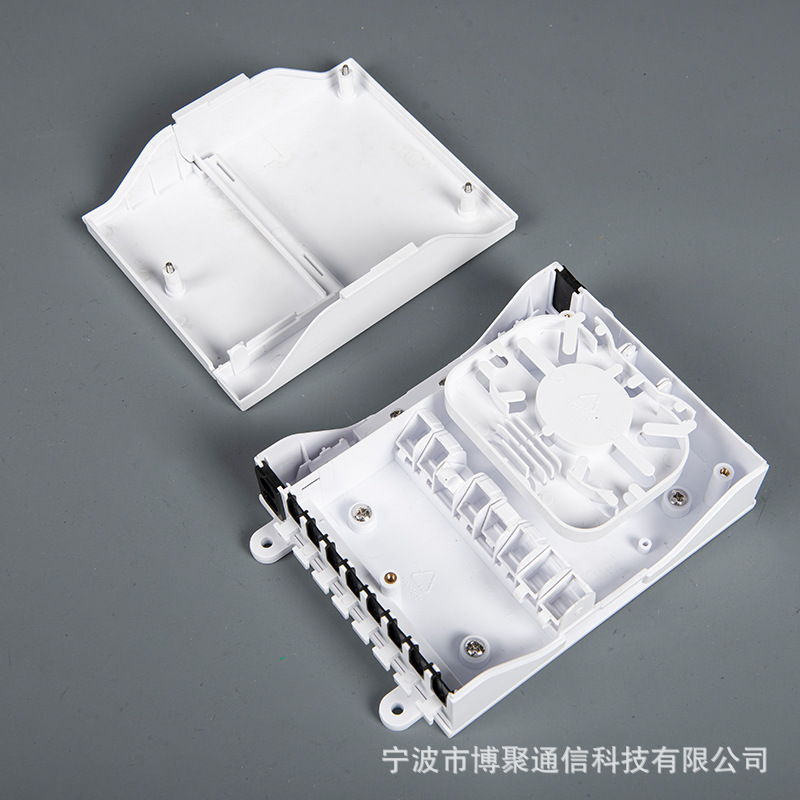 8芯室内光纤终端盒FTTH入户光纤桌面盒翻盖型mini光缆接线盒