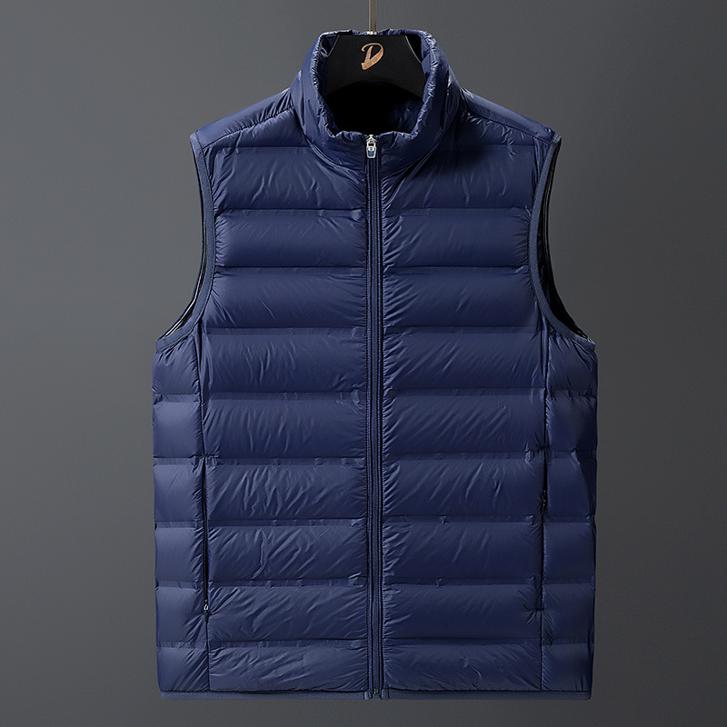 Seamless Glue-Sealed Down Vest for Men, Plus Size, Winter Warm and Lightweight Vest for Overweight Men, Middle-Aged Base Layer Shirt Seamless Glue-Sealed Down Vest for Men, Plus Size, Winter Warm and Lightweight Vest for Overweight Men, Middle-Aged Base Layer Shirt