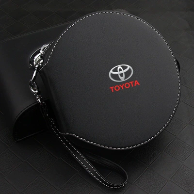Cd Bag, Car Disc Storage: Multimediya və saxlama aksesuarları - toyota-round-cd-bag-silk-screen-logo-model