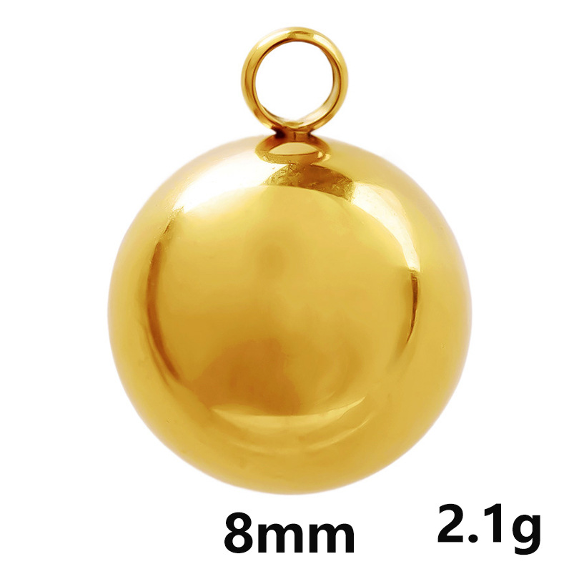 2g Weight Pendant Jewelry Making Type Diameter 10mm, Diameter 6 mm, Diameter 8mm Jewelry Making Size 18K Gold Plated Plating Material DIY Jewelry Accessories Classification 1 Piece Quantity 304 Stainless Steel Material Round Pattern Simple Style Style 1 Piece Diameter 10mm Diameter 6 Mm Diameter 8mm 304 Stainless Steel 18K Gold Plated Round Pendant 26