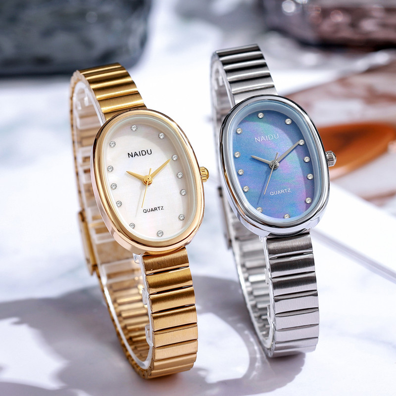 All-match Explosive Cross-border Fashion Watch Student Fashion Women's Watch Women's Temperament Bamboo Band Oval Support for Hair All-match Explosive Cross-border Fashion Watch Student Fashion Women's Watch Women's Temperament Bamboo Band Oval Support for Hair