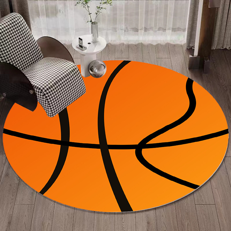 Cruz-frontera redonda alfombra dormitorio chica ins estilo cesta colgante silla giratoria estera habitación de los niños lindo piso de dibujos animados alfombra