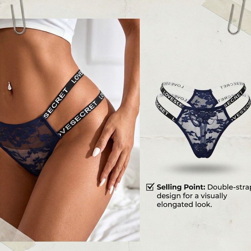 New seamless underwear women's lace thong crotch anti-pinch low one-piece breathable thin summer briefs for women